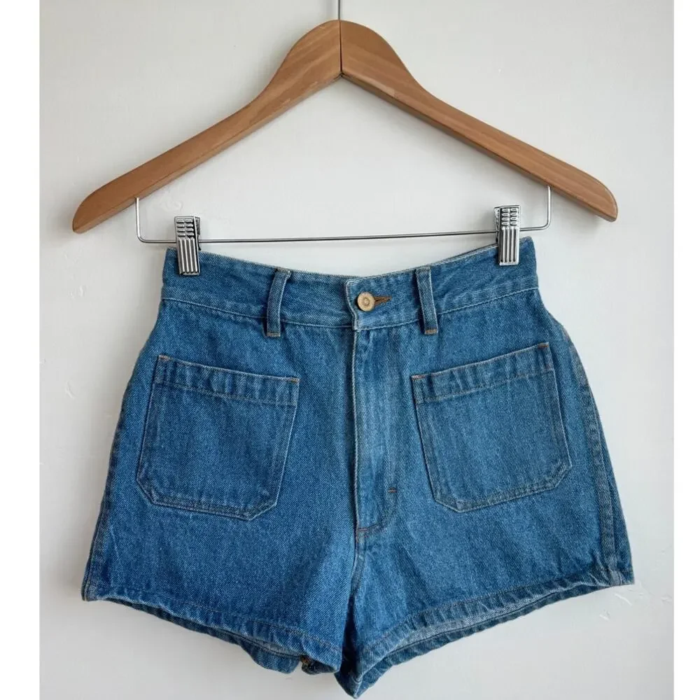 Mollusk Denim Shorts High Rise Blue Size XS - Picture 1 of 8